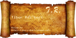 Tibor Róbert névjegykártya