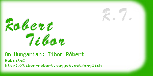 robert tibor business card